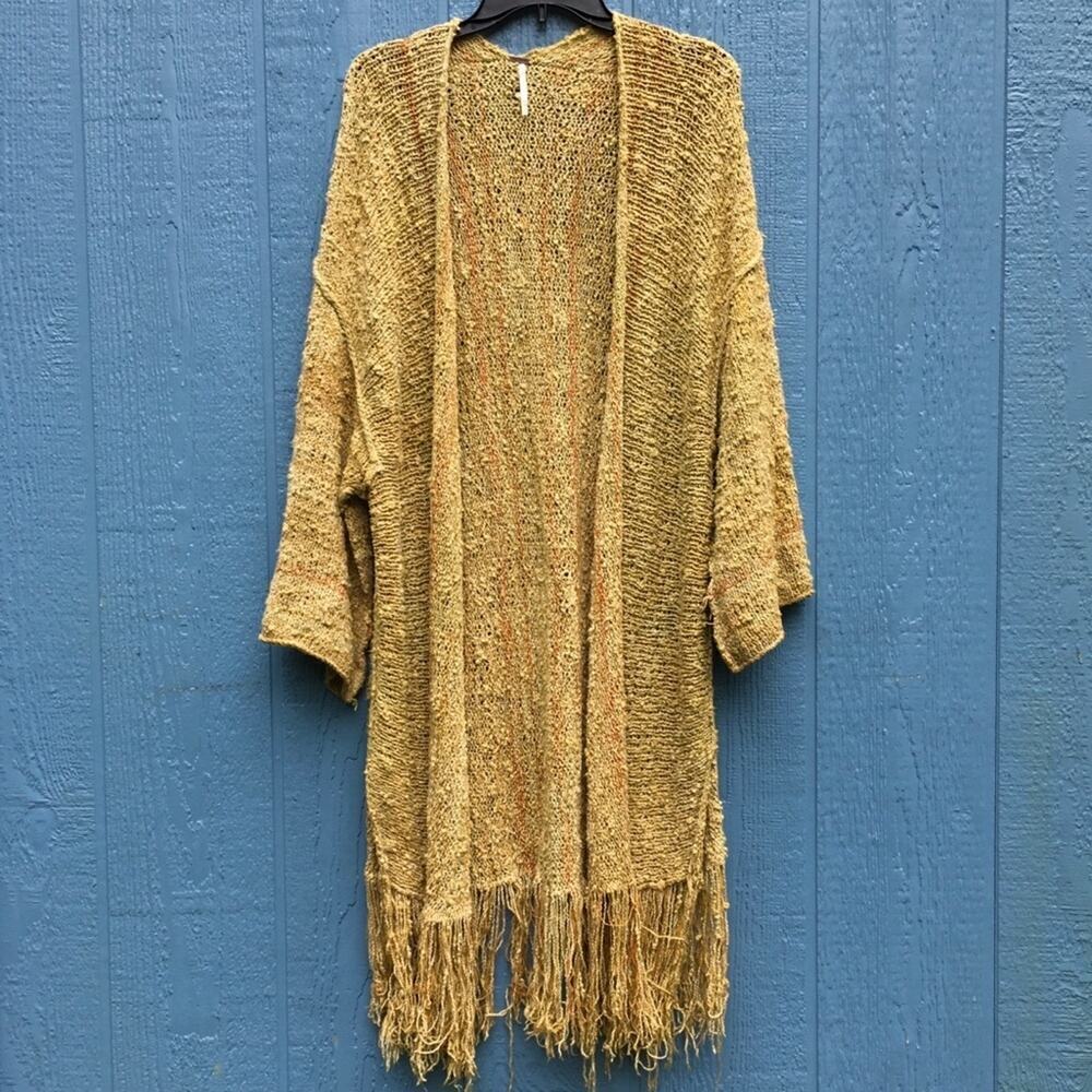 Free People Lucia Fringe Cardigan Sweater XS/S - Picture 4 of 8